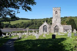 The picturesque St Winnow Church.