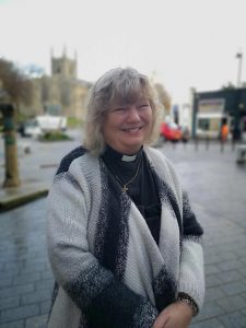 Revd Elaine Munday talking about the Bodmin Way