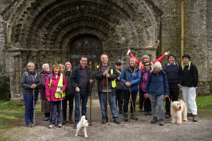 walkers on Cornish Celtic Way