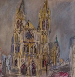 Cathedral painting by Jane Vaughan-Wilson